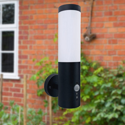 Carlton Black Outdoor Motion Sensor Wall Light