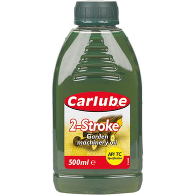 Carlube 2-Stroke Garden Machinery Oil 500ML (Pack of 3)