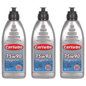 Carlube 75W-90 Tdl Total Driveline Lubricant Gear Oil Boxes & Differentials 1Lx3