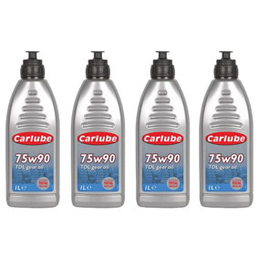 Carlube 75W-90 Tdl Total Driveline Lubricant Gear Oil Boxes & Differentials 1Lx4