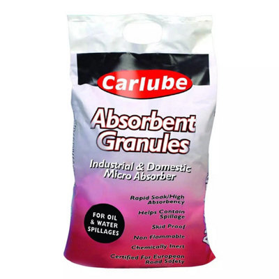 Carlube Absorbent Granules 9.5KG Micro Absorber Oil Water Spillage Soak ...