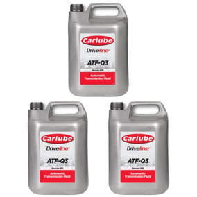 Carlube ATF-Q3 Mineral Automatic Transmission Fluid Gearbox Steering 4.55L x3