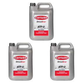 Carlube Atf-U Synthetic Automatic Transmission Fluid Gearbox Steering 4.55L x3