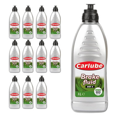 Carlube BFL100 Brake Fluid DOT 4 1L x12 Braking System 12 Litres Treatment