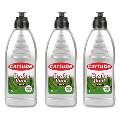 Carlube BFL100 Brake Fluid DOT 4 1L x3 Braking System 3 Litres Treatment