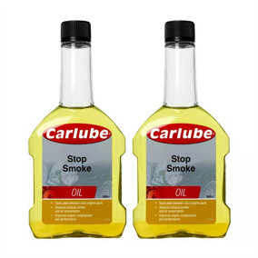 Carlube Car Stop Smoke Fuel Treatment Additive Engine Parts Sealant 300ml x2