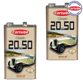 Carlube Classic 20w50 Multigrade Oil 4.55 Litre x 2