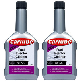 Carlube Concentrated Diesel Fuel Injector Cleaner Increase Engine Power 300ml x2