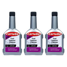 Carlube Concentrated Diesel Fuel Injector Cleaner Increase Engine Power 300ml x3