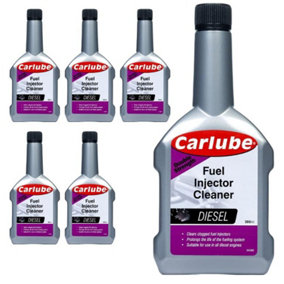 Carlube Concentrated Diesel Fuel Injector Cleaner Increase Engine Power 300ml x6