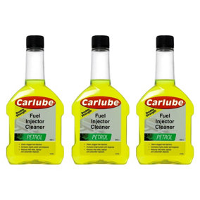 Carlube Concentrated Petrol Fuel Injector Cleaner Increase Engine Power 300ml x3