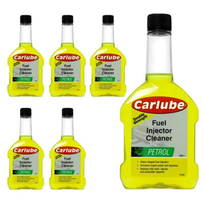 Carlube Concentrated Petrol Fuel Injector Cleaner Increase Engine Power 300ml x6