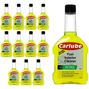 Carlube Concentrated Petrol Fuel Injector Cleaner Increase Engine Power 300mlx12