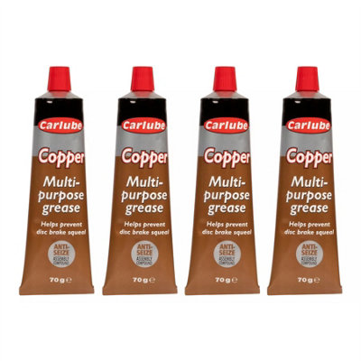 Carlube Copper Grease Brake Pad Anti-Seize Multi-purpose 70g Tube x4