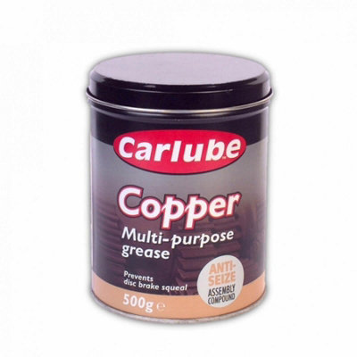 Carlube Copper Grease Brake Pad Anti-Seize Squeal Slip Multi-Purpose 500g