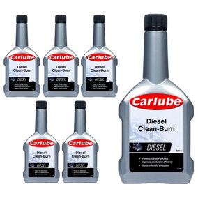 Carlube Diesel Clean-Burn Reduces Black Smoke Emissions 300ml x6