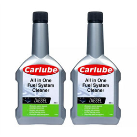 Carlube Diesel Complete Fuel System Cleaner Treatment Additive 300ml x2