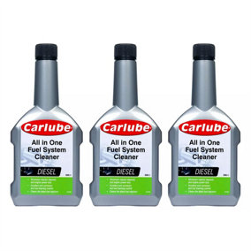 Carlube Diesel Complete Fuel System Cleaner Treatment Additive 300ml x3