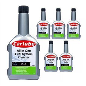 Carlube Diesel Complete Fuel System Cleaner Treatment Additive 300ml x6