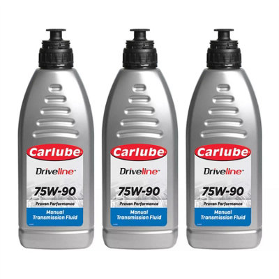 Carlube Driveline 75w90 Manual Transmission Fluid 1L Litre x3