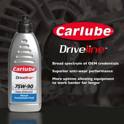 Carlube Driveline 75w90 Manual Transmission Fluid 1L Litre x4