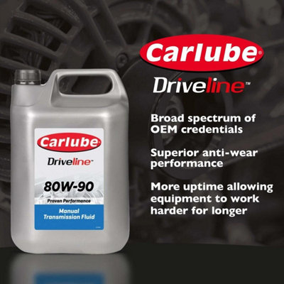 Carlube Driveline MTF 80W90 GL4 Manual Transmission Gearbox Fluid Oil 4.55L x2