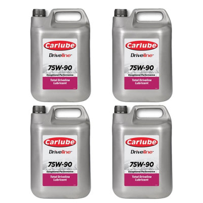 Carlube Driveline SAE 75W90 Total Driveline 18.2 Litres Lubricant 4.55L Litre x4