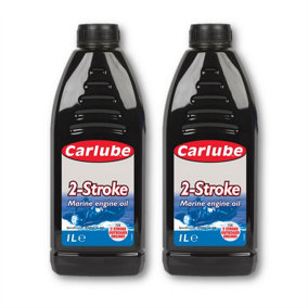 Carlube Endurance Water Cooled 2 Stroke Marine Outboard Engine Motor Oil 1L x2