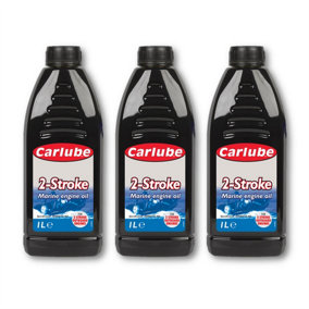 Carlube Endurance Water Cooled 2 Stroke Marine Outboard Engine Motor Oil 1L x3