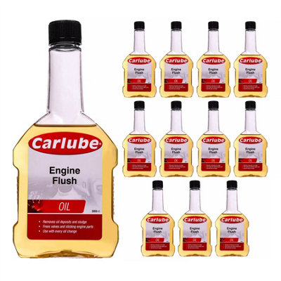 Carlube Engine Flush Oil Additive Treatment Sludge & Deposit Remover 300ml x12