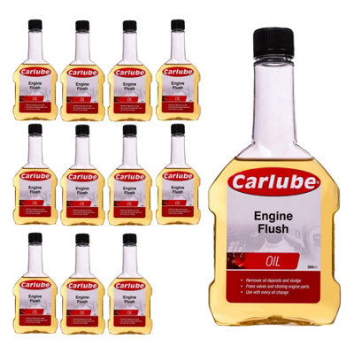 Carlube Engine Flush Oil Additive Treatment Sludge & Deposit Remover 300ml x12