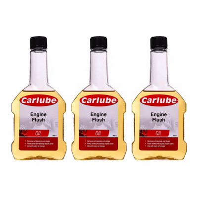 Carlube Engine Flush Oil Additive Treatment Sludge & Deposit Remover 300ml x3