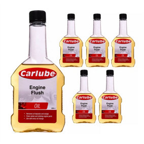 Carlube Engine Flush Oil Additive Treatment Sludge & Deposit Remover 300ml x6