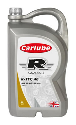 Carlube Engine Oil 5L Triple R SAE 30 Diesel Mineral 5 Litres R-TEC 40 ...