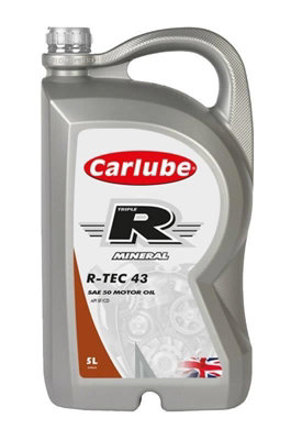Carlube Engine Oil 5L Triple R SAE 50 API SF CD Mineral 5 Litres R-TEC ...