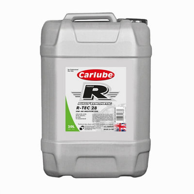 Carlube Engine Oil Triple R 5W40 A3 B4 Fully Synthetic 20 Litre R-TEC ...