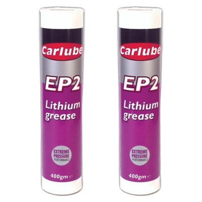 Carlube Ep2 Lithium Grease Lubricant Extreme Performance Cartridge 500G x2