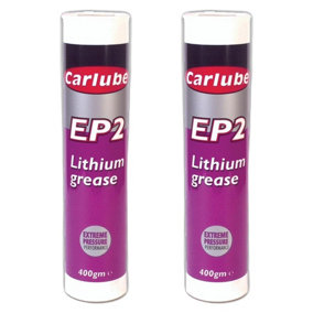 Carlube Ep2 Lithium Grease Lubricant Extreme Performance Cartridge 500G x2