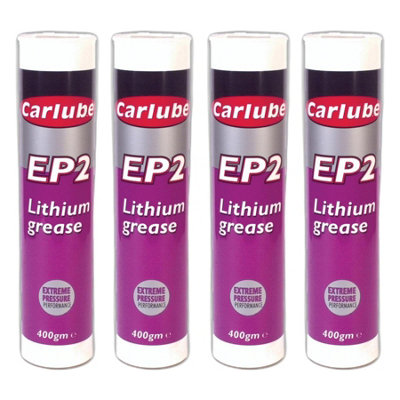 Carlube Ep2 Lithium Grease Lubricant Extreme Performance Cartridge 500G x4