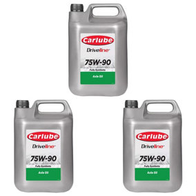 Carlube EP75W-90 Fully Synthetic Gear Oil For Gearboxes & Differentials 4.55L x3