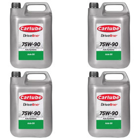 Carlube EP75W-90 Fully Synthetic Gear Oil For Gearboxes & Differentials 4.55L x4