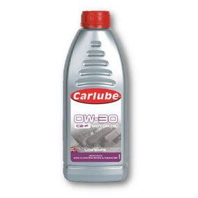 Carlube Fully Synthetic Low SAPS SAE SAE 0W30 C2-F Motor Engine Oil 1L Litre