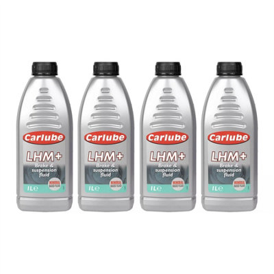 Carlube LHM Brake & Suspension Fluid For Citroen And Rolls Royce Bentley 1Ltr x4