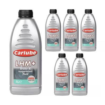 Carlube LHM Brake & Suspension Fluid For Citroen And Rolls Royce Bentley 1Ltr x6