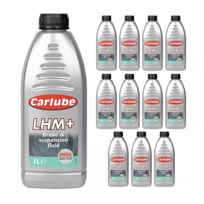 Carlube LHM Brake & Suspension Fluid For Citroen And Rolls Royce Bentley 1Ltrx12