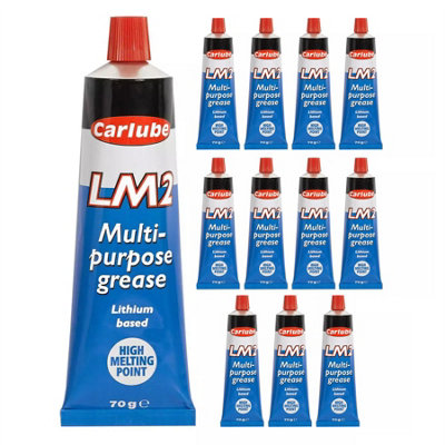 Carlube Lithium Wheel Bearing Multi-Purpose Grease Corrosion Protection 70g x12