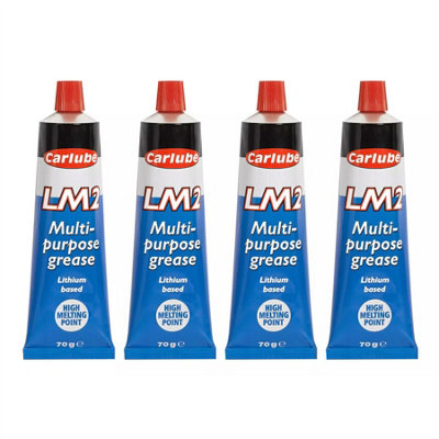 Carlube Lithium Wheel Bearing Multi-Purpose Grease Corrosion Protection 70g x4