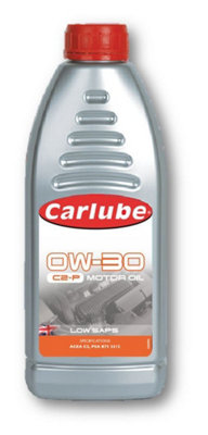Carlube Low SAPS SAE 0W30 C2-P Motor Engine Oil 1L Litre x4 Lubricant 4 Litres
