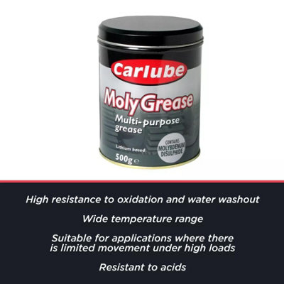 Carlube Molybdenum 2 Multi Purpose Moly Grease Protection Lubricant 500g x2