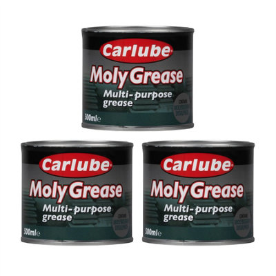 Carlube Molybdenum 2 Multi Purpose Moly Grease Protection Lubricant 500g x3